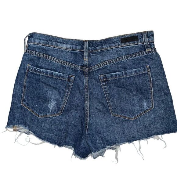 Blank NYC The Barrow distressed blue Jean shorts 29 - Picture 1 of 4